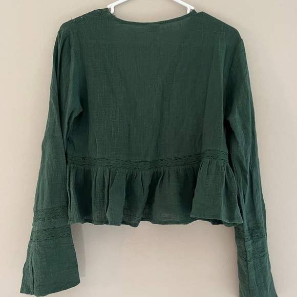 Pacsun Me to We Green Long Sleeve Size M - Picture 3 of 3